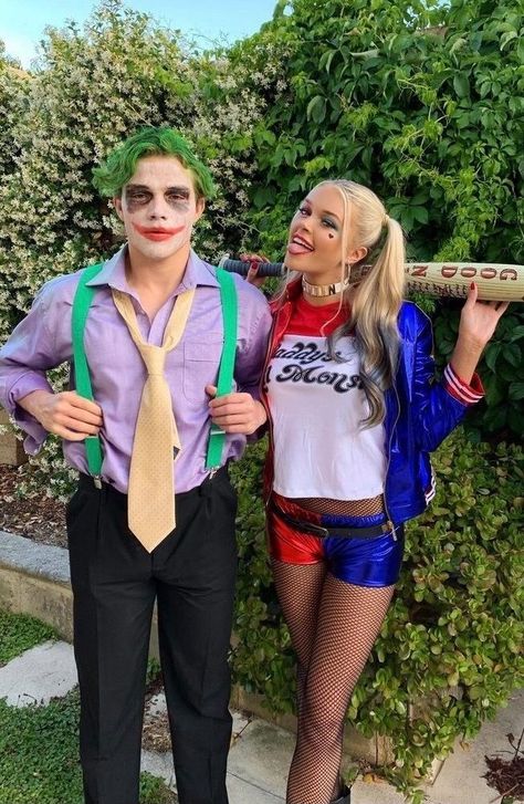 Okay, now this is one of the BEST couple costumes I've seen! There are so many cute and trendy couple costume ideas for 2022! Cute Halloween For Couples, Cute Couple Halloween Outfits, Couple Costumes For Halloween Aesthetic, Halloween Outfit Ideas For Couples, Couples Outfits Halloween, Couples Fancy Dress Costumes, Blonde Couples Costumes, Trendy Couple Halloween Costumes, Cupels Costumes