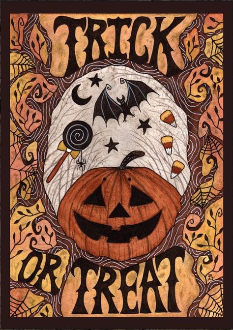 Halloween Posters For School, Halloween Posters Vintage, Vintage Halloween Artwork, Halloween Wallpaper Spooky, Cauldron Centerpiece, Spooky Season Wallpaper, Vintage Halloween Wallpaper, Retro Halloween Art, Vintage Halloween Illustration