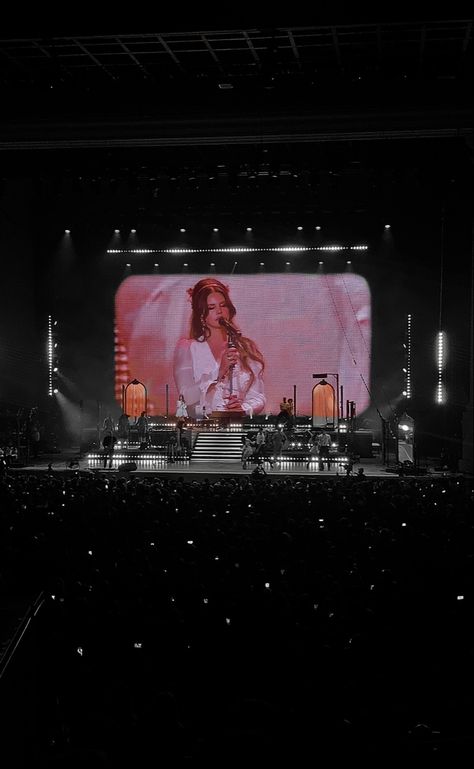 Concert Aesthetic Lana Del Rey, Lana Del Rey Aesthetic Concert, Concert Life Aesthetic, Concert Manifestation, Concerts Vision Board, Concert Vision Board, Concert Wallpaper, Aesthetic Concert, Lana Del Ray Concert