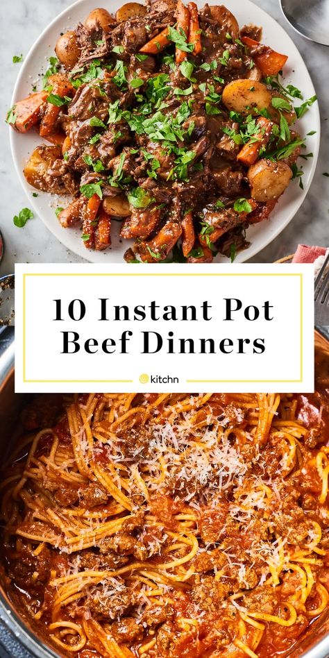 Eye Of Round Recipes, Pasta And Ground Beef Recipes, Pasta And Ground Beef, Instant Pot Beef Recipes, Instant Pot Dinner Ideas, Instant Pot Dinner, Instant Pot Pasta, Eye Of Round, Beef Recipe Instant Pot