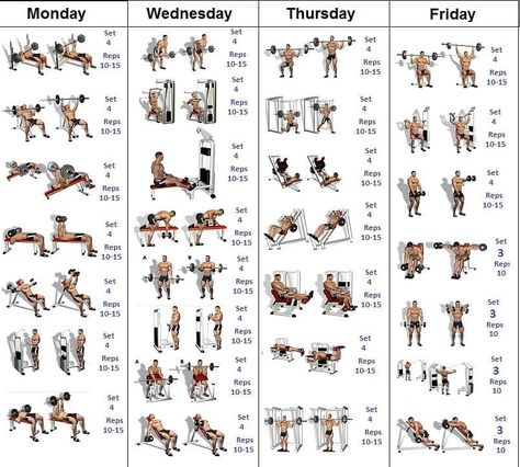 Gym Pic Video Exercise on Instagram: “4️⃣ day split program. Enjoy! #workoutplan #workoutmotivation #workouttips #gymtips #GYMHELP #gymexercises #gymmotivation #exerciseideas…” Sheets Aesthetic, Workouts Routine, Chest And Tricep Workout, Aesthetic Muscle, Workout Sheets, Gym Program, Workout Program Gym, Printable Workout, Bodybuilding Workouts Routines