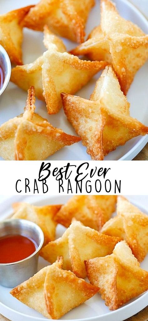 Crab Rangoon Recipes, Wonton Wrapper Recipes Appetizers, Malaysia Recipes, Decadent Dinner, Wonton Wrapper Recipes, Crab Rangoons, Crab Rangoon Recipe, Rangoon Recipe, Cream Cheese Wontons