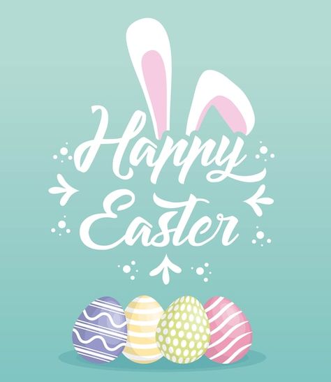 Free Vector | Hand drawn happy easter day background Simple Easter Eggs, Easter Illustration, Pink Crafts, Easter Banner, Happy Easter Card, Easter Wallpaper, Easter Images, Day Background, Happy Easter Day