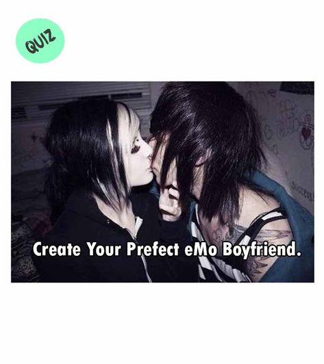 Create Your Prefect eMo Boyfriend. Mallcore Fashion, Emo Boyfriend Quiz, 2000s Emo Starter Pack, Emo Bf Aesthetic, Emo Crafts Diy, Emo Love Aesthetic, Emo Test, Emo Guys 2000s, Emo Bedding