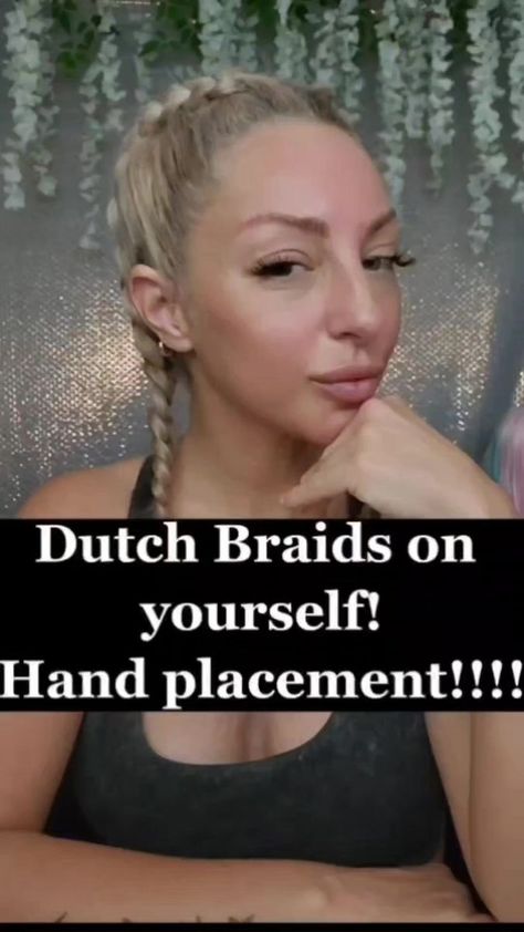 Don't understand the hand placement on your own dutch braids? Check this out! #dutchbraid #braiding #braidinghair #braid #braids #2braids #dutchbraids #braidyourownhair #braidingyourownhair #handplacementforbraids #hairtutorial #hairtutorials #hairtutorialsvideo #hairstyletutorials #hairstyletutorial #braidtutorial #braidtutorials #hairtutorial #hairtutorials #braidstutorial #BeautyByTiffanyRose #BeautyObsession #TiffanyRoseHarris | Tiffany Rose Harris | Tiffany Rose Harris · Original audio Rose Tiffany, Dutch Braid Tutorial, Hand Placement, 2 Braids, Braiding Your Own Hair, Tiffany Rose, Dutch Braids, Braid Tutorial, Dutch Braid