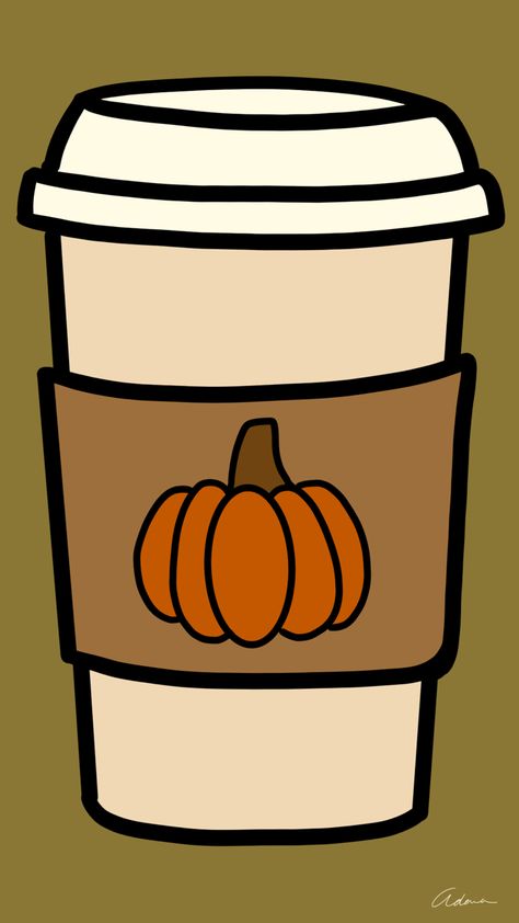 Pumpkin Spice Doodle, Pumpkin Spice Latte Painting, Pumpkin Spice Latte Drawing, Pumpkin Spice Latte Wallpaper, Fall Clipart Autumn Clip Art, Cute Halloween Drawings Doodles, Latte Wallpaper, Pumpkin Drawings, Cute Halloween Drawings