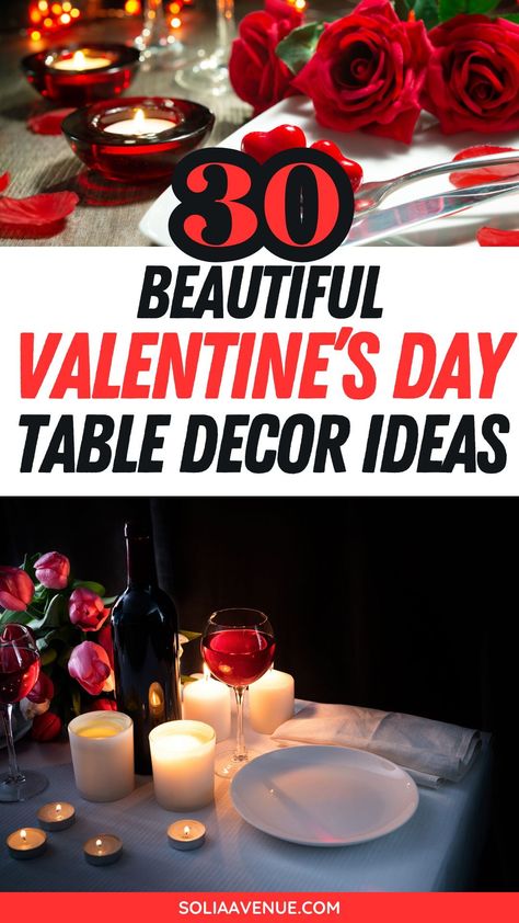 Create a captivating ambiance with our curated Valentine's Day table decorations ideas. From charming centerpieces to elegant table settings, transform your dining space into a romantic haven for two. Romantic Table Decorations For Two, Romantic Table Setting For Two At Home, Dinner Table Decor Ideas, Valentine Day Table Decorations, Fairy Lights In A Jar, Table Decorations Ideas, Valentine's Dinner, Romantic Table Setting, Small Dining Area