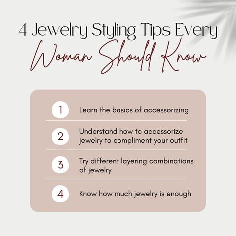 Did You Know Jewelry Facts, This Or That Jewelry Edition Instagram, Fun Facts About Jewelry, How To Accessorize An Outfit Tips, Jewelry Styling Tips, How To Wear Jewelry Tips, Lemon8 Ideas, Jewelry Infographic, Accessorizing Tips