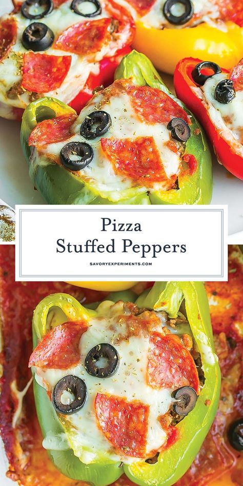 Pizza Stuffed Peppers, Stuffed Pepper Recipes, Bell Pepper Pizza, Stuffed Peppers Recipe, Recipe Low Carb, Pepper Recipes, Best Homemade Pizza, Low Carb Low Fat Recipes, Bell Pepper Recipes