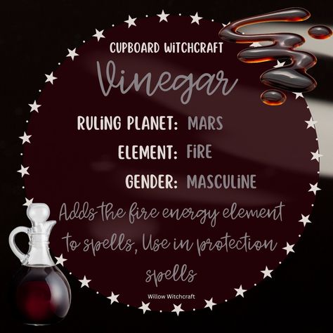 Vinegar In Witchcraft, Vinegar Magical Properties, Vinegar Witchcraft, Weather Magick, Eclectic Spirituality, Witchy Plants, Kitchen Witchcraft, Hearth Witch, Witchy Business