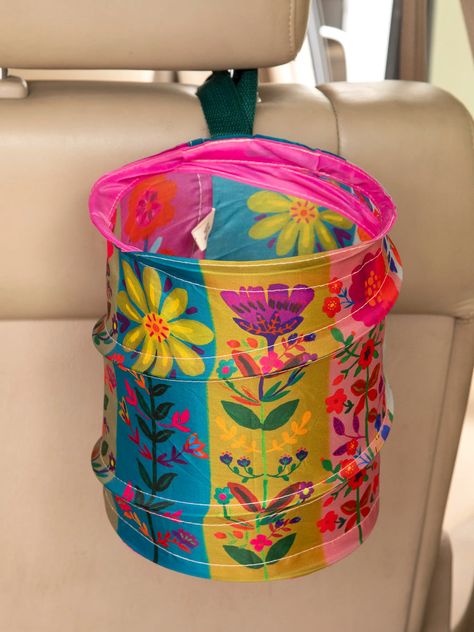 Trash Bag For Car, Hippie Car Decor, Diy Car Accessories, Gifts For Car Lovers, Flower Men, Boho Car Accessories, Hippie Car, Icon Jewelry, Car Trash Can