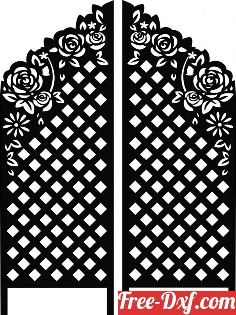 Free Dxf Files Cnc, Decorative Screen Doors, Wall Screen, Wood Laser Ideas, Decorative Screen Panels, Gate Designs Modern, Jaali Design, Pvc Pipe Crafts, Free Dxf Files