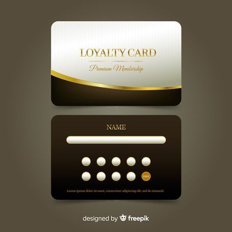 Free vector premium loyalty card with go... | Free Vector #Freepik #freevector Loyalty Card Design, Loyalty Card Template, Shein Gift Card, Gold Certificate, Member Card, Graph Design, Roblox Gifts, Walmart Gift Cards, Paypal Gift Card