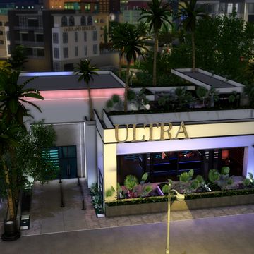 Sims Boba Shop, Sims Nightclub Cc, Sims 4 High School Cc Build, Lounge Sims 4 Cc, Sims 4 Nightclub Layout, Sims 4 Functional Restaurants, Hooka Lounge Sims 4, Sims 4 Modern Restaurant, Sims 4 Date Lots