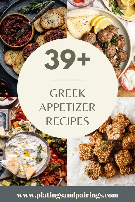 Appetizer With Tzatziki, Mini Greek Salad Cups, Greek Meze Board, Fine Dining Greek Food, Meditteranean Appetizers, Greek Appetizer Recipes, Greek Inspired Appetizers, Greek Meze Recipes, Mediterranean Appetizers Appetizer Ideas