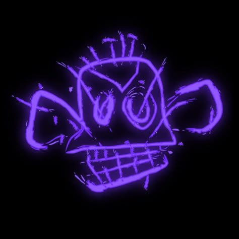 Deviantart, Neon, Purple, Black