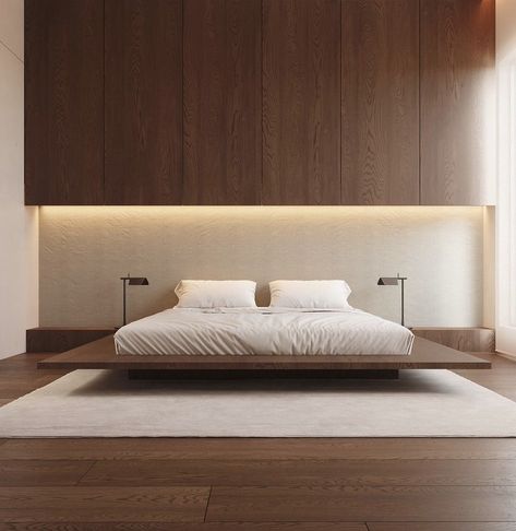 Diy Wood Headboard, Bedroom Minimalist, Trendy Apartment, Bedroom Black, Trendy Bedroom, Bedroom Layouts, Trendy Home, White Bedroom, Apartment Room