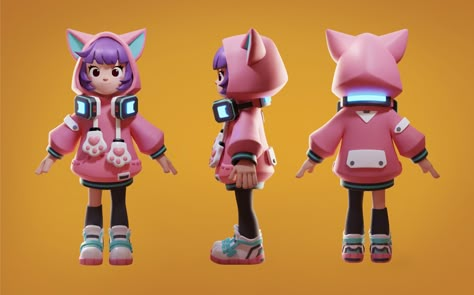 ArtStation - Turongrong, ZengDan Blender Character Design, Blender Character, Blender Character Modeling, 3d Karakter, 3d Cinema, Digital Character, Art Toys Design, Character Model Sheet, 3d Games