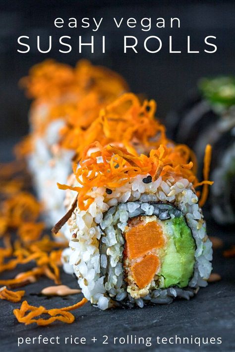 Sushi Sauces, Vegetarian Sushi Recipes, Avocado Sweet Potato, Vegan Sushi Rolls, Sushi Sauce, Veggie Sushi, Vegetarian Sushi, Sushi Recipe, Easy Sushi