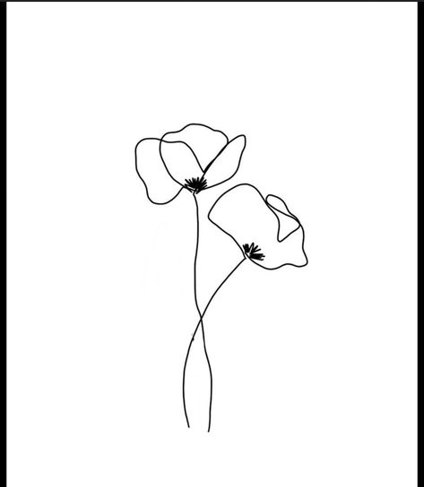 Anemone Flower Tattoo Design, Black And White Poppy Tattoo, Poppy Line Tattoo, Poppy Line Drawing, Fine Line Poppy Tattoo, Simple Poppy Tattoo, Anemone Tattoo, Buttercup Tattoo, Poppy Flower Drawing