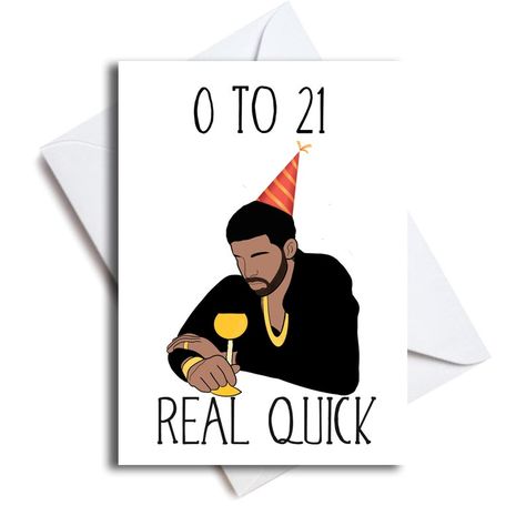 Drake Birthday Card, Drake Birthday, Drake Birthday Party, Dirty Thirty Party, Drake's Birthday, 30th Birthday Ideas For Women, 30th Birthday Themes, 30th Birthday Decorations, Cool Birthday Cards