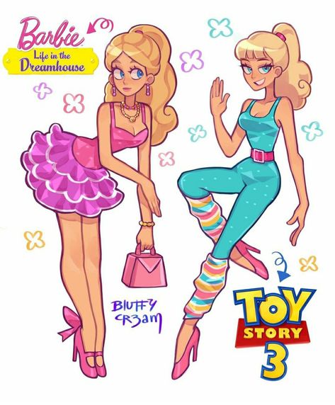 Barbie Fanart, Barbie Drawing, Cartoon Girls, Toy Story 3, Barbie Life, Arte Inspo, Dessin Adorable, Barbie Movies, Barbie World