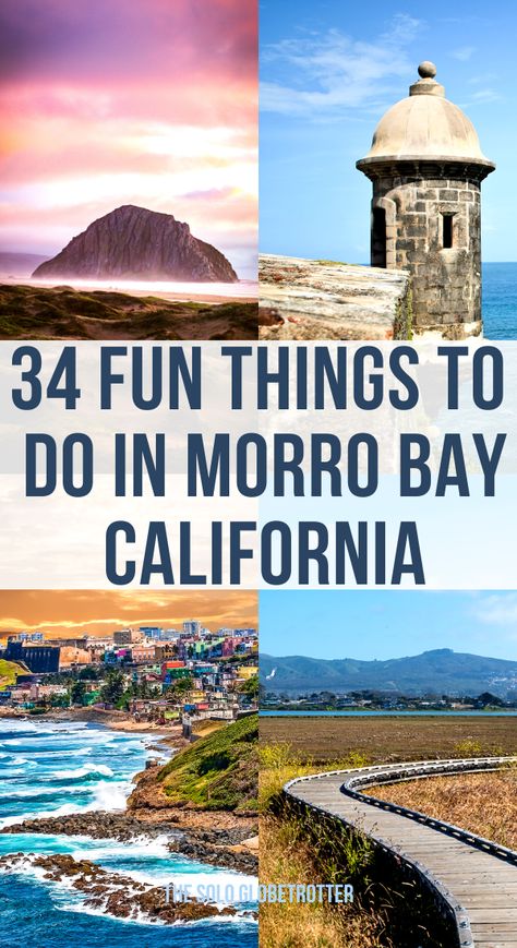 There are many incredible things to do in Morro Bay, making it one of the top attractions in California for hikers, anglers, Surfers, art and museum lovers, birdwatching enthusiasts and people looking to unwind on one of the secluded beaches away from the hustle and bustle of the town. If you are planning a weekend trip from San Franciso or looking for an exclusive what to do in Morro Bay, read on to know about each Morro Bay attraction. Morrow Bay California, Morro Bay California Things To Do, Morro Bay California, California Attractions, Avila Beach, Usa Trip, California Trip, Best Weekend Getaways, Beach Weekend