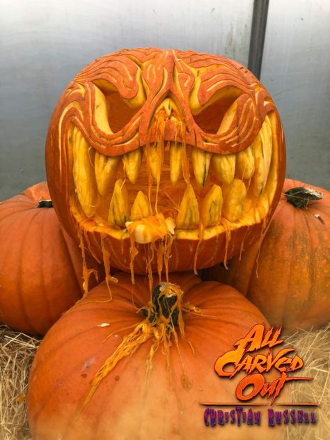 Pumpkin Carving Ideas Hard Scary, Pumpkins Carving Ideas Scary, Scary Punkin Carving, Scary Punkin Ideas, Scary Carved Pumpkins Ideas, Scary Pumpkin Ideas For Halloween, Pumpkin Carvings Scary, Carved Pumpkins Scary, Pumpkin Carving Designs Scary