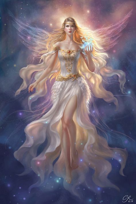 Goddess Of Light, Fantasy Angel, Warrior Outfit, Supernatural Art, Goddess Tattoo, Angel Artwork, Angel Warrior, Warrior Tattoo, Goddess Art