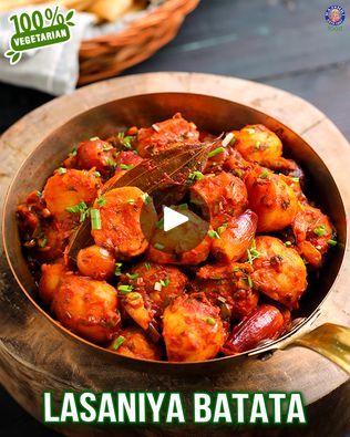 Baby Potato Recipes Indian, Garlic Baby Potatoes, Baby Potato Recipes, Baby Potato, One Four, Green Garlic, Tomato Puree, Deep Fry, Baby Potatoes