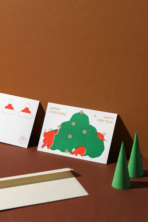 The Christmas Train on Behance Christmas Card Corporative Design, 2023 Card Design, Xmas Cards Design, Xmas Poster, Christmas Poster Design, Corporate Christmas Cards, Graphic Design Creative, Christmas Graphic Design, 카드 디자인