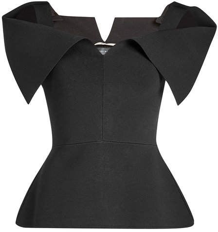 #affiliatead -- Roland Mouret Ripley Top -- #chic only #glamour always Off Shoulder Peplum Top, Flared Top, Off The Shoulder Tops, Flare Top, Fashion Tops Blouse, Shoulder Tops, Fashion Sewing Pattern, Roland Mouret, Tops Black