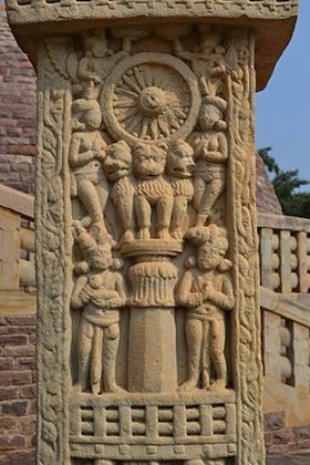 The Pillars of Ashoka (article) | South Asia | Khan Academy Sanchi Stupa, Ashoka Pillar, Buddhist Sculpture, Buddhist Architecture, Historical Sculptures, Indian Temple Architecture, Ancient Indian Architecture, Stone Columns, Indian Sculpture