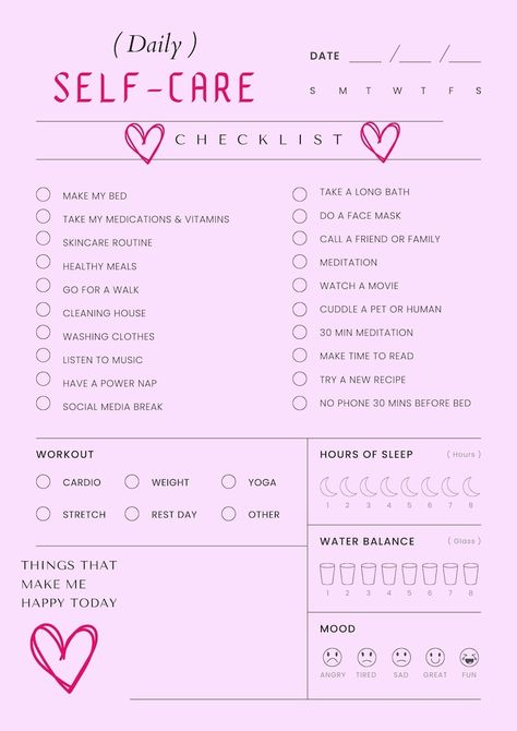 Printable Self Care Habbit Tracker Checklist and Daily Planner - Etsy Mauritius What Have You Done This Year List, Perfect Self Care Day, What Time Should I Go To Sleep, Weekly Self Care Plan, What To Do On Self Care Days, Self Care Day List, Self Goals List, Daily Self Care Routine Checklist, How To Become Maturity