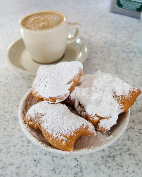 Best Beignets in New Orleans | Culinary Cool Chicory Coffee, Delicious Deserts, Fried Dough, Login Page, Time To Eat, New Orleans Louisiana, Snap Food, World One, Food Culture