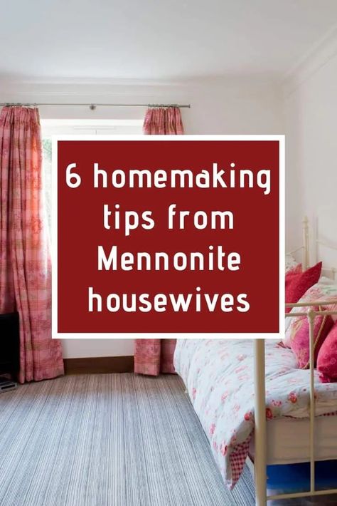 You can learn to keep house like a Mennonite - even you certainly are not one - with a dash of humour and a few tips from my Mennonite friends. Homemaking Binder, Vintage Homemaking, Traditional Woman, Amish Lifestyle, Mennonite Recipes, Amish House, Happy Homemaking, Christian Homemaking, Homemaking Tips