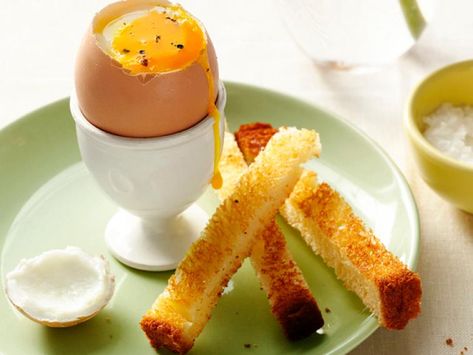 Dippy Eggs And Soldiers, Best Egg Recipes, Eggs And Soldiers, Dippy Eggs, Classic Breakfast, Soft Boiled Eggs, Food Network Magazine, Egg Dish, Best Breakfast Recipes