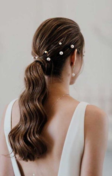 35 Latest And Cute Ponytail Hairstyles For Women Wedding Ponytail Hairstyles, Bridal Ponytail, Wedding Ponytail, Cute Ponytail Hairstyles, Wedding Hairstyles And Makeup, Ponytail Hairstyles Easy, Cute Ponytails, Hairdo Wedding, Peinados Recogidos