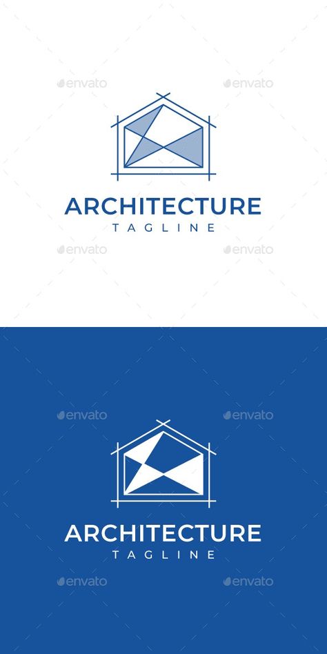 Blueprint Logo Design, Blueprint Logo, Cheap Logo, Architecture Blueprints, Architect Logo, Building Logo, Architecture Logo, Identity Inspiration, Interior Designer Logo