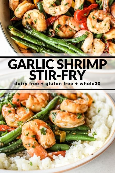 Garlic Shrimp Stir Fry Recipes, Low Carb Shrimp Stir Fry, Stir Fry With Shrimp Veggies, Whole 30 Shrimp Stir Fry, Keto Shrimp Stir Fry Recipes, Healthy Shrimp Stir Fry Clean Eating, Green Bean Shrimp Stir Fry, Shrimp Green Beans Stir Fry, Mediterranean Diet Stir Fry