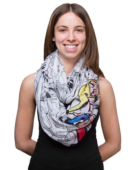 Pin for Later: 10 Pieces That Totally Nail the Geeky Chic Trend Marvel Comics Infinity Scarf Geek Style, Marvel Infinity, Geeky Fashion, Black And White Comics, Marvel Clothes, Marvel Logo, Think Geek, Awesome Gifts, Geek Chic