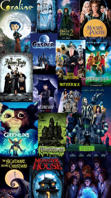 Scary Movie List, Netflix Movie List, Halloween Movies List, Movie Night For Kids, Recetas Halloween, Helloween Wallpaper, Old Cartoon Shows, Netflix Movies To Watch, Halloween Movie Night