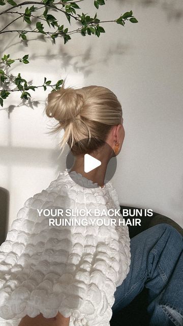 Kathleen Post on Instagram: "Stop ruining your hair with the slick backs!!!! 😜 Like & follow for more hair tips!! For links to what I used, comment “shop” and I’ll DM you links (and outfit links). Also always linked in bio- just click LTK! 🤍 https://liketk.it/4FCTy #hairgrowthjourney #healthyhairtips #slickbackbun #quickhairtutorial" Hairstyles For Slick Back, Slick Back Hairdos, Slick Back Hairstyles Blonde, Slicked Back Hairstyles Women, Slick Back Outfits, Slick Back Ideas, Easy Slick Back Hairstyles, Slick Back Hairstyles Short Hair, Side Part Slick Back