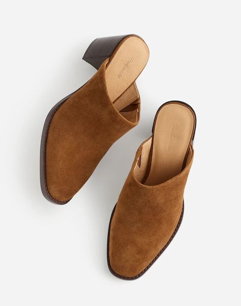 Studs + Suede Shop | Madewell Leather Industry, Flat Mules, Leather Working, Mule, Flat Shoes Women, Madewell, What To Wear, Shoes Flats, Lookbook