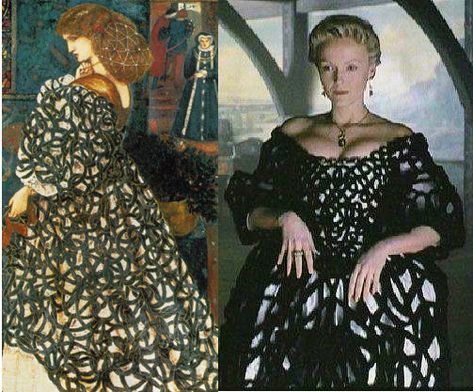 The Beautiful Necessity: Pre-Raphaelite Gowns in Movies Tim Burton Sleepy Hollow, Miranda Richardson, Colleen Atwood, The Legend Of Sleepy Hollow, Lifelong Learning, Currently Reading, Pre Raphaelite, Illustrator Artist, Gothic Aesthetic