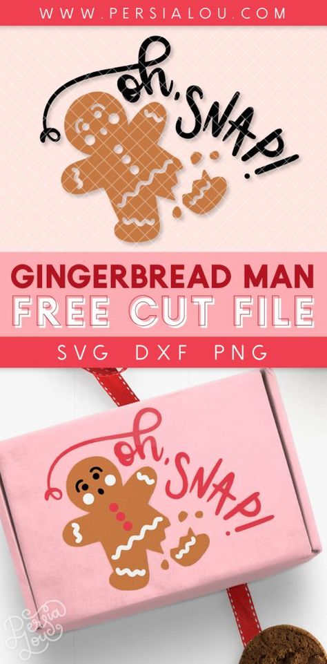 Adorable broken gingerbread man Christmas SVG cut file - use this design to craft with your Silhouette or Cricut machine Gingerbread Christmas Shirt Ideas, Cricut Projects For Men, Christmas Svg Files Free Cricut, Cricut Gifts For Men, Free Christmas Svg Files For Cricut, Cricut Christmas Shirts, Cricut Christmas Gift Ideas, Cricut Christmas Decorations, Cricut Christmas Gifts