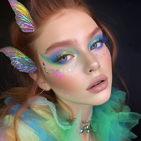 Fairy Makeup 13 Magical Ideas for an Enchanting Look - Chic Women Life All What you need about your life Fairy Like Makeup, Nature Fairy Makeup, Easy Fantasy Makeup, Fairy Makeup Looks, Fairy Makeup Ideas, Faerie Makeup, Festival Costume Ideas, Fantasy Makeup Ideas, Top Anti Aging Products