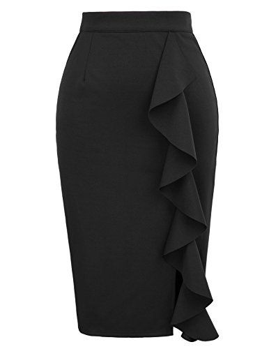 Life Well Cruised Cruise Essentials & Favorite Items's Amazon Page Pencil Skirt Fashion, Business Skirt, Pencil Skirt Casual, Ruffle Bodycon, Pencil Skirt Outfits, Skirt Tutorial, High Waisted Pencil Skirt, Rock Outfit, Midi Skirt Pencil