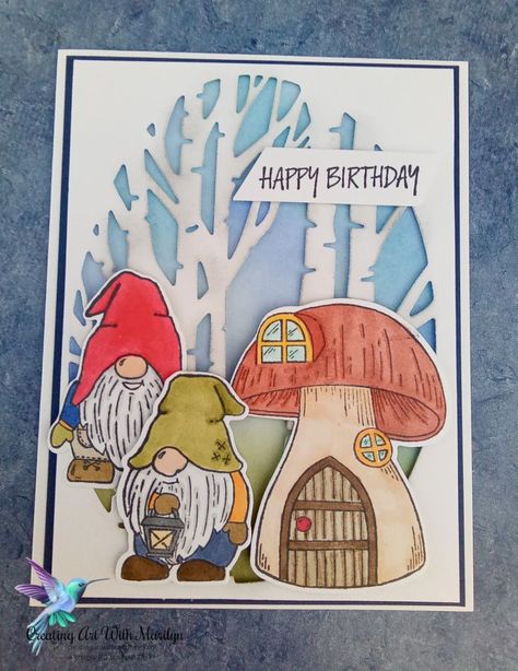 Kindest Gnomes, Aspen Tree, Stampin Pretty, Puff Paint, Fall Mini, Stamping Up Cards, Holiday Catalog, Watercolor Cards, Creative Cards