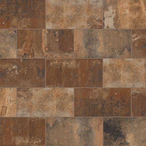 Lowe’s Flooring Visualizer Brick Tile For Fireplace, Tile That Looks Like Brick, Witches Cabin, Brown Tile Shower, Brown Tile, Brick Look Tile, Brown Brick, Urban Beauty, Brown Bathroom